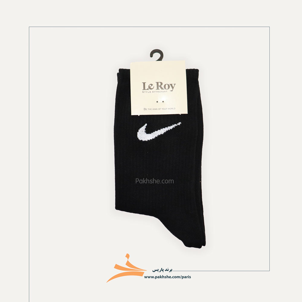 جوراب Nike اسپرت ساق بلند نخ پنبه برند پاریس کد 101j