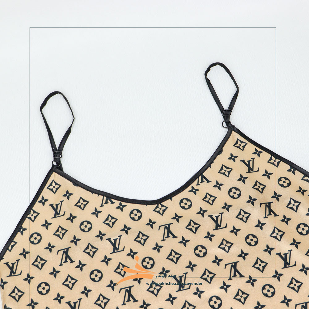 ست تاپ و شورتک کرم طرحدار برند لاوندر کد C1010.2